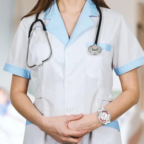 Miniatura 7 de Diaofendi Reloj de enfermera impermeable para profesionales médicos, mujeres y hombres, 24 horas con segunda mano, esfera militar fácil de leer
