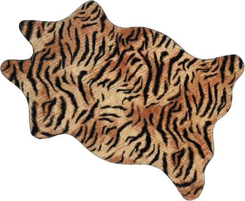 Miniatura 18 de MACEVIA Alfombra de piel de vaca sintética, bonita alfombra con estampado de vaca, alfombra de área animal, decoración occidental para sala
