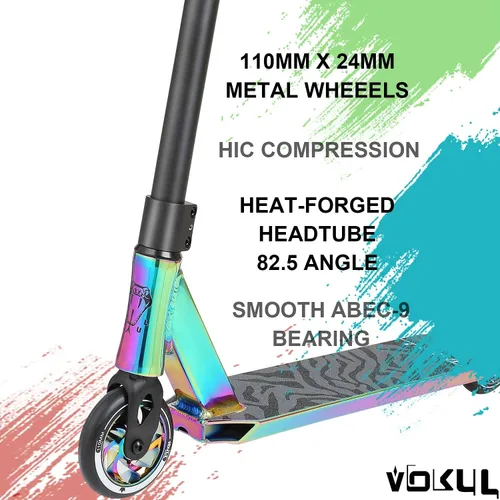 Miniatura 6 de VOKUL K1 Pro Scooters – Scooter de trucos Scooter de trucos – Scooter de estilo libre intermedio y principiante para niños de 8 años en adelante