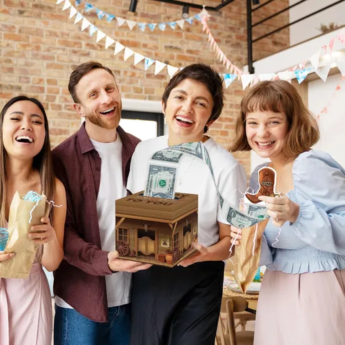 Miniatura 4 de Caja de dinero sorpresa para fiesta de vaquero, caja de dinero, regalo en efectivo, con tirador, decoración de fiesta de vaquero para mujeres