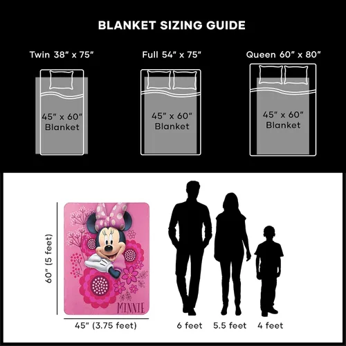 Miniatura 2 de Northwest Manta de forro polar de Minnie Mouse, 45" x 60", So Many Bows Tantos arcos