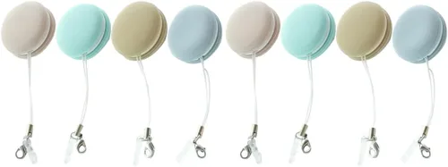 Toyvian 8 piezas Macaron pantalla de teléfono móvil, llavero portátil para móvil, dispositivos de computadora, limpiador de pantalla de teléfono,