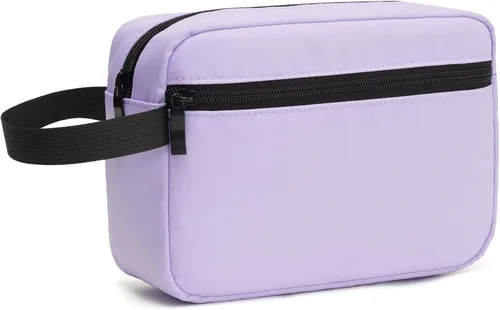 Miniatura 13 de Neceser colgante de viaje con asa de transporte, pequeño organizador de cosméticos resistente al agua para hombres y mujeres, kit de maquillaje