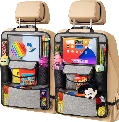 Miniatura 9 de Helteko Organizador de Asiento de Automóvil, Versión Ultra Organizadores de Asiento Trasero para Niños y Almacenamiento, Protector de Asiento