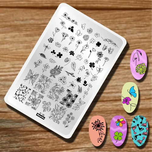 Miniatura 16 de WOW OMG COOL - Plato de estampado de uñas con letras y palabras con imagen de personas, plantillas de arte de uñas de acero inoxidable para diseño