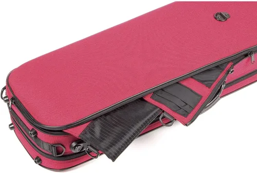 Miniatura 3 de Bam Stylus 5001S 4/4 - Estuche para violín (exterior rojo e interior plateado)