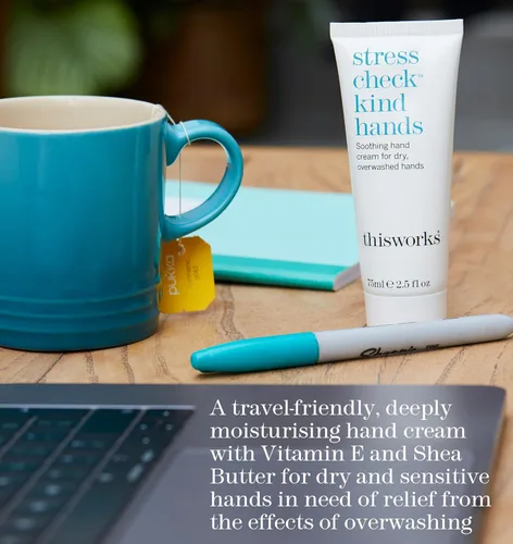 Miniatura 2 de THISWORKS Stress Check Kind Hands, Crema de manos para pieles sensibles secas 2.5 fl oz