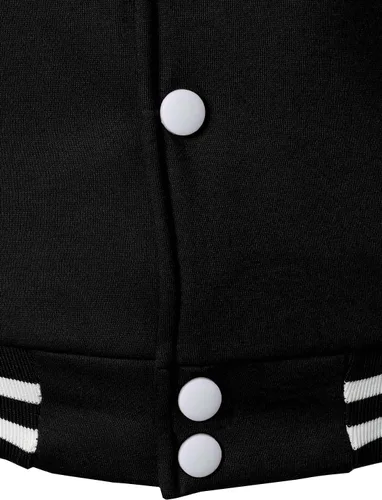 Miniatura 5 de HOOD CREW Chaquetas universitarias de moda para hombre, abrigo casual de béisbol