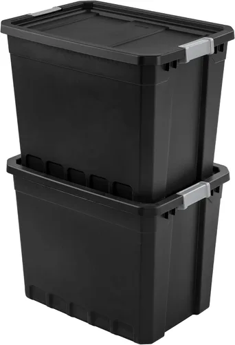 Miniatura 3 de Sterilite Apilador de contenedores NEGRO 27GA 14889004