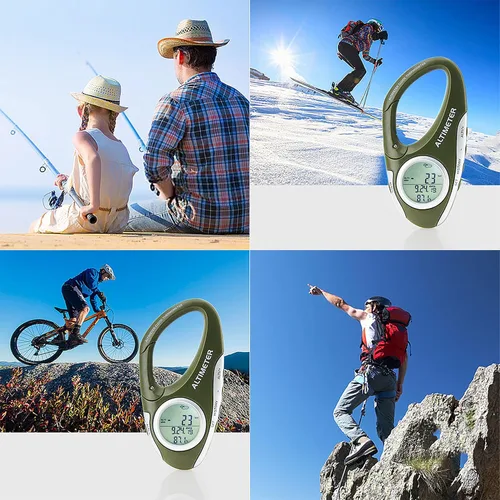 Miniatura 5 de Digital Altimeter Portable Compass with Weather Forecast Multi Function Altimeter Barometer for Hiking, Camping, RVs and Outdoor Activities