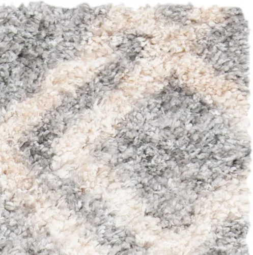 Miniatura 9 de SAFAVIEH Berber Shag Collection - Alfombra decorativa, 2 x 4 pies, diseño marroquí, color gris y crema, no desprende pelusa y de fácil cuidado, 1.2