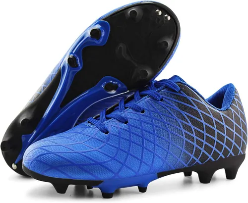 JABASIC - Tacos de fútbol para exteriores para niños, zapatos de fútbol atléticos y firmes