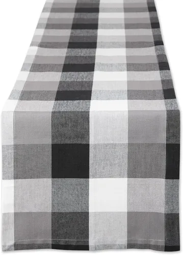 Miniatura 12 de DII Tri-Color Check Collection - Juego de servilletas 100% algodón, 20 x 20 pulgadas, color negro, 6 piezas