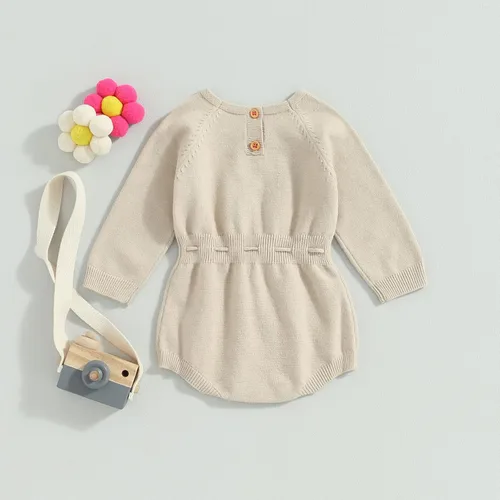Miniatura 18 de ZAXARRA Suéter de bebé niña mameluco suéter de punto bordado flor sudadera mameluco ropa de otoño infantil