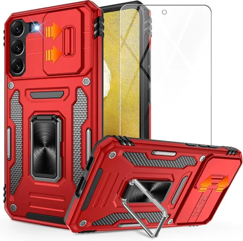 Miniatura 23 de Gritup para Samsung Galaxy S22 Funda con protectores de pantalla HD de 2 paquetes y cubierta deslizante para la cámara, protección contra caídas