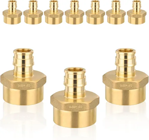 Miniatura 22 de PEX-A - Accesorios de expansión PEX-A, adaptador NPT roscado hembra PEX-A de 1/2 x 1/2 pulgadas, accesorios de tubería de expansión de latón