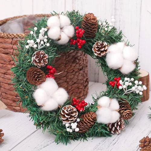 Miniatura 4 de Yahpetes 24 conos de pino de Navidad de 1.96 pulgadas con punta de nieve natural, decoraciones de piñas rústicas de Navidad para decoración y diseño