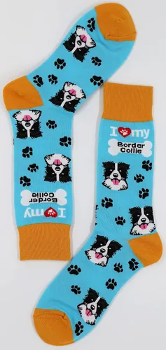 Miniatura 8 de Sock Society I Love Dogs - Calcetines divertidos unisex para hombres y mujeres diseño casual paquete de 3