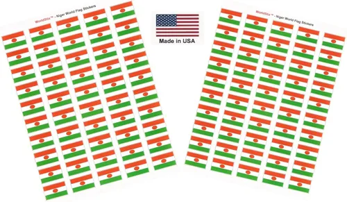 Miniatura 31 de 100 calcomanías de la bandera de Alaska; 1.5" x 1" hechas en Estados Unidos, calcomanías autoadhesivas de la bandera del estado para álbumes