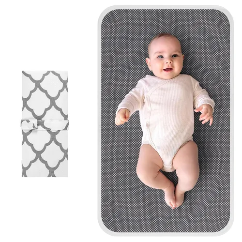 Miniatura 11 de Accmor Cambiador de pañales portátil, impermeable, plegable, cambiador de bebé para viajes, regalos de registro de baby shower