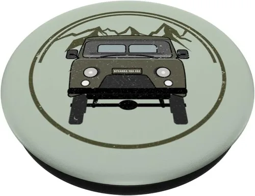 Miniatura 2 de Buchanka UAZ 452 Off-Road 4x4 Minivan Camping PopSockets intercambiables PopGrip