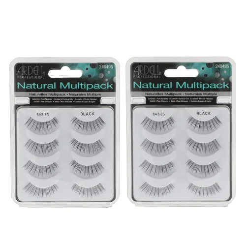 Miniatura 7 de Ardell Pestañas postizas naturales para bebés, color negro, ligeras, cortas y reutilizables, paquete de 1