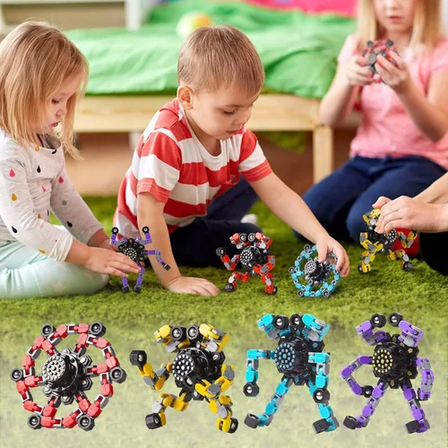 Miniatura 3 de Gokeey Fidget Spinners 8 piezas para niños y adultos, juguetes sensoriales para aliviar el estrés para niños y niñas, giroscopios de punta de dedo