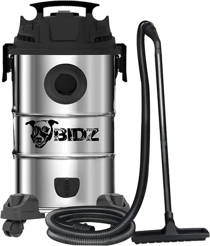 BIDZ 8 galones, potente motor de 6 caballos de fuerza, potencia de succión de elevación de agua de 65 pulgadas, sistema de vacío semicomercial de