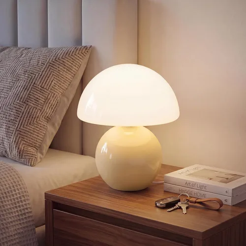 Miniatura 14 de Dawnwake Lámpara de Mesa con Forma de Hongo para Dormitorio, Lámparas Pequeñas de Escritorio para Mesita de Noche para Mesas de Noche de Sala