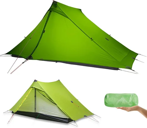 Miniatura 11 de 3F UL Gear Lanshan PRO Lanshan Tienda de campaña ultraligera Tienda de campaña ultraligera para 3 estaciones para 1 persona o 2 personas, camping