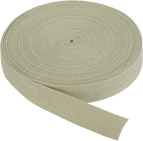 Miniatura 240 de PATIKIL Cinta de sarga de algodón de 1 pulgada, 50 yardas, cinta de algodón, cinta de encuadernación al bies, cinta de espiga para costura, Verde