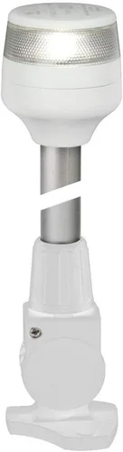 HELLA Marine NaviLED 360 - Lámpara compacta de 2 nm, base plegable de 12 pulgadas, color blanco