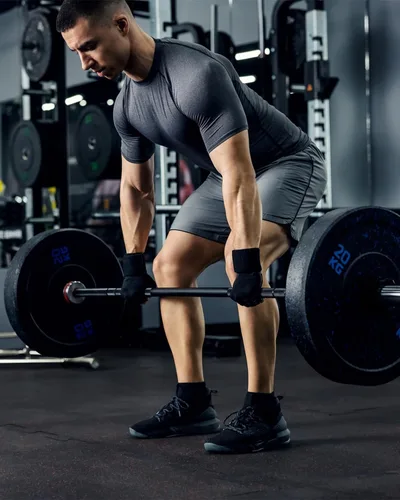 Miniatura 3 de Paquete de 2 pantalones cortos deportivos de entrenamiento de 5 pulgadas para hombre, pantalones cortos de gimnasio de secado rápido con bolsillos