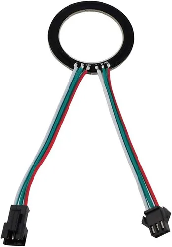 Miniatura 3 de Anillo de luz de píxeles direccionables individualmente con 16 LED, WS2812B 5050 RGB de 16 LED, módulo LED programable a todo color DC5V