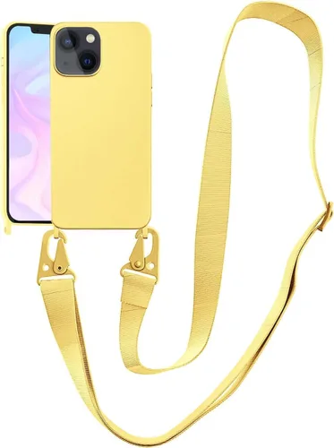Funda compatible con iPhone 13 con correa, funda cruzada para iPhone con cordón, ajustable, a prueba de golpes, protección contra caídas, funda de