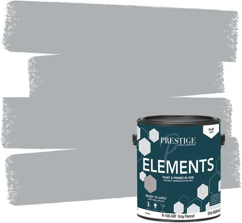 Miniatura 12 de PRESTIGE Paints Elements - Pintura interior e imprimación en uno, cáscara de huevo, 1 galón, gris cabo