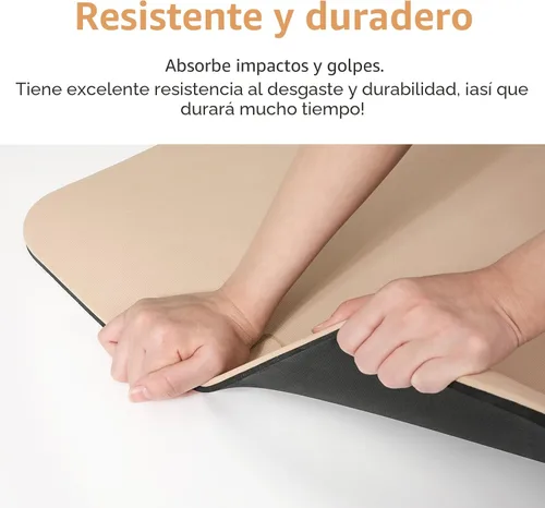 Miniatura 4 de PAIDU Yoga Mat Non Slip Anti-tear,extra thick-2/5 inch（10MM）High Resiliency Professional POE Yoga Mats for Women Men Kids,72"x24"inch,Workout, Yoga