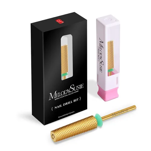 Miniatura 8 de MelodySusie Brocas de uñas cónicas superlargas, brocas de tungsteno de carburo de 3/32 pulgadas, adecuadas para manicura, pedicura, cutícula