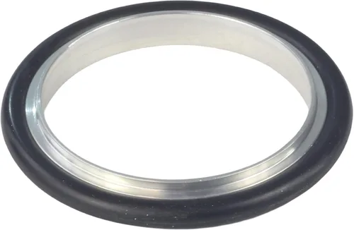Miniatura 4 de HFS (R) KF-40 (NW-40) Juego de abrazaderas de vacío de aluminio, abrazadera de tuerca de ala rápida y anillo de centrado, con junta tórica FKM