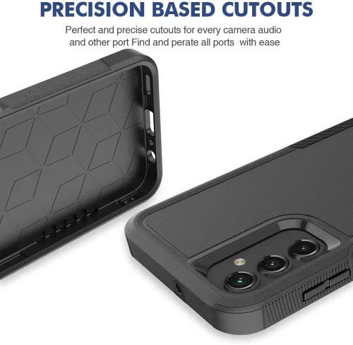 Miniatura 5 de Funda para Samsung Galaxy A15 5G: Funda protectora de doble capa resistente de servicio pesado para teléfono celular a prueba de golpes rugosa