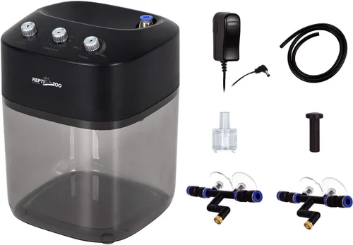 REPTI ZOO 2.2L Solo ajustable Starter Mister para terrarios de reptiles, humidificador de alta presión, máquina de bomba silenciosa, sistema de