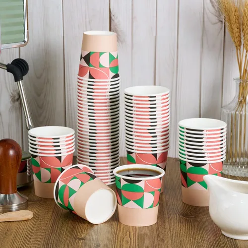 Miniatura 3 de Turbo Bee Paquete de 300 vasos de papel de 4 onzas, vasos para bebidas calientes/frías, tazas pequeñas de papel espresso para fiestas, picnic