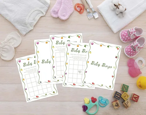 Miniatura 4 de Juegos de baby shower cultivados localmente, juego de bingo para bebés de Farmers Market para 30 invitados con tarjetas de juego, suministros