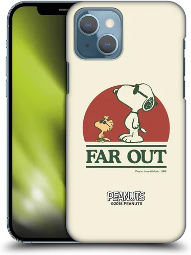 Miniatura 96 de Head Case Designs Funda rígida con licencia oficial de Peanuts Snoopy Woodstock Far Out Woodstock 50th compatible con Apple iPhone 15 Plus