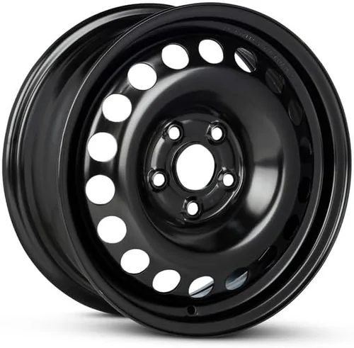 Miniatura 2 de Rueda de repuesto OEM de 15 x 6 pulgadas para Chevrolet Cruze 2016-2019 pintado negro llanta de acero 0.197-4.134 in