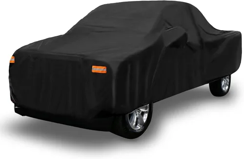 Miniatura 11 de X AUTOHAUX Funda para camioneta Toyota Tacoma Doble Cabina 4P 1,5 m de largo 2005-2021 Protección contra sol, lluvia, polvo, viento y nieve 190T-PU