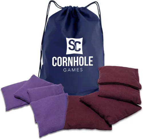 Miniatura 5 de Bolsas de cornhole resistentes al clima (juego de 8) - Tamaño/peso profesional de regulación (16 oz) - Uso en tableros de cornhole profesionales