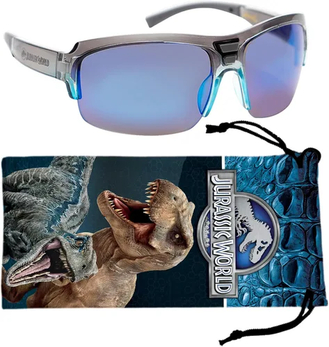 Universal Studios Jurassic World - Gafas de sol para niños, elegantes, cómodas y duraderas, con protección UV, con funda de transporte suave,