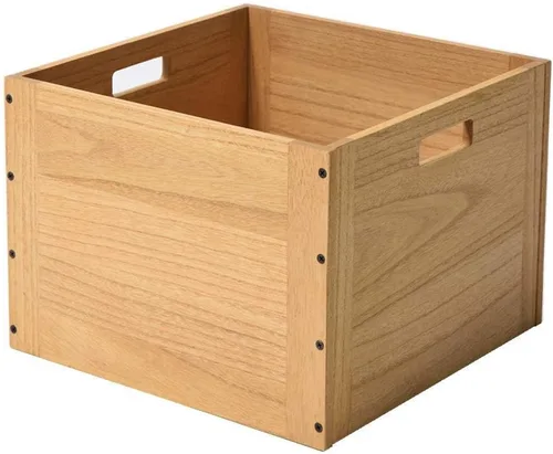 Miniatura 14 de KIRIGEN Cubo de Almacenamiento de Madera Apilable /Cesta/ Contenedores Organizador para Hogar Libros Ropa Juguetes Sistema de Almacenamiento Modular