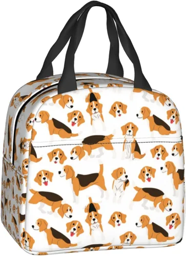 Miniatura 3 de Beagle - Bolsa de almuerzo para perros, aislada, resistente al agua, reutilizable, para viajes de picnic